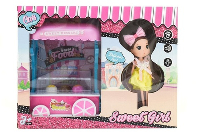 Игровой набор для девочек с куклой, коробка 71022-19