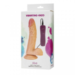 Реалистичный вибратор Enzo с пультом управления от Alive (21×4,3 см)