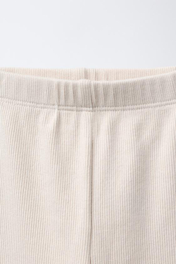 ZARA НАБОР ИЗ ДВУХ ОДНОТОННЫХ ЛЕГИНСОВ, ЧЕРНЫЙ