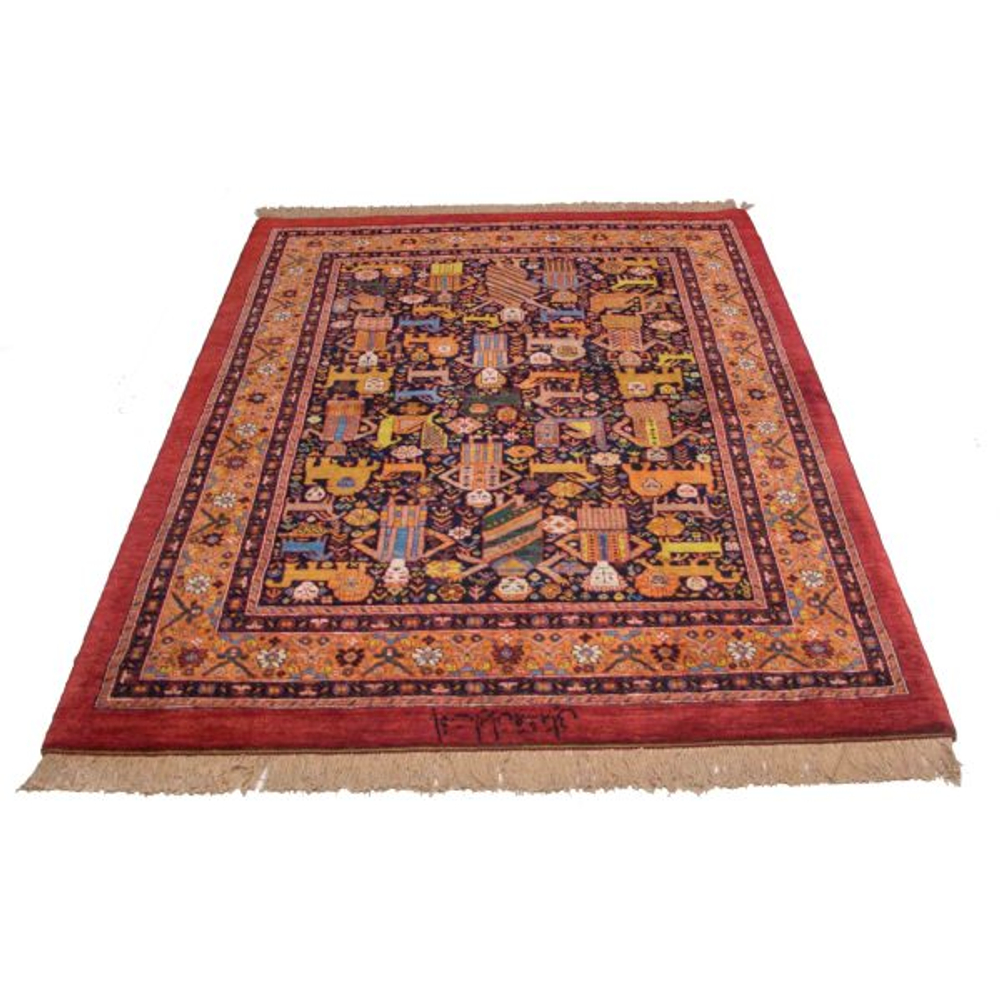 Персидский ковер ручной работы Qashqai (195 × 145 см) 220210214 Иран