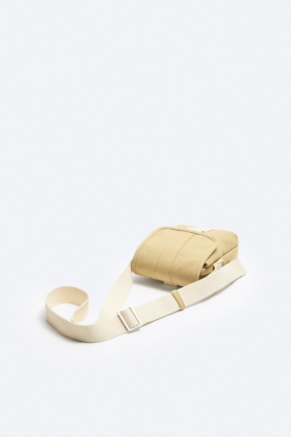 ZARA ВЕРТИКАЛЬНАЯ ХОЛЩОВАЯ СУМКА, ПЕСОЧНЫЙ