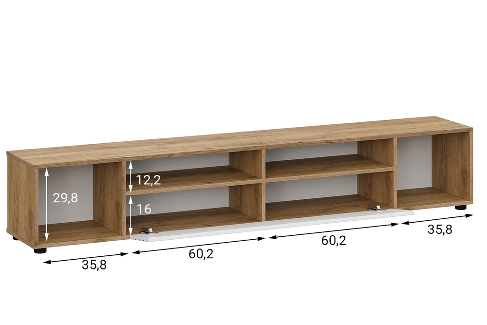 Тумба под ТВ «Байкал» Графит 200 см