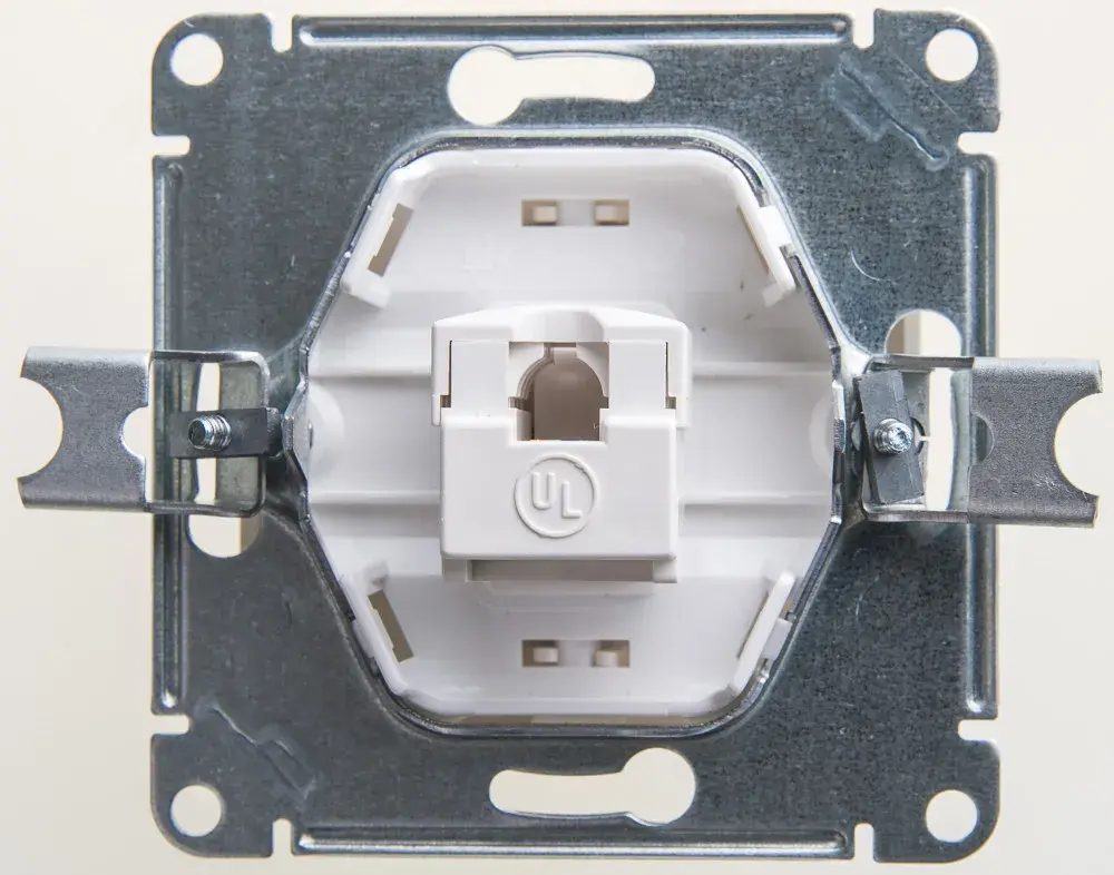 GLOSSA РОЗЕТКА компьютерная RJ45 кат. 5e, механизм, ПЕРЛАМУТР