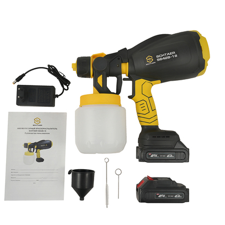 Schtaer S642B-18 аккумуляторный окрасочный пистолет, DC21V, 120W, сопло 1.8