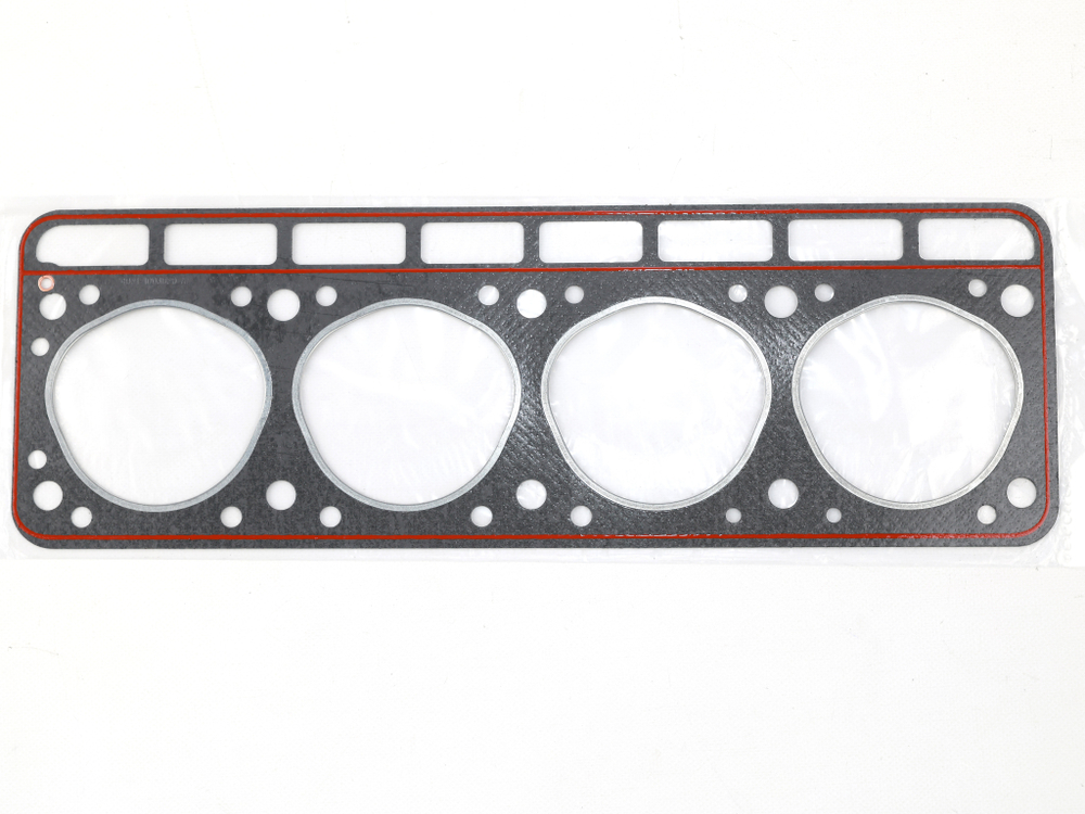 Прокладка ГБЦ ЗМЗ-4021 а/м ГАЗ с герм. круглые отверстия на вод. рубашке, эконом, ОЕ 4021-1003020 (Ярославль)