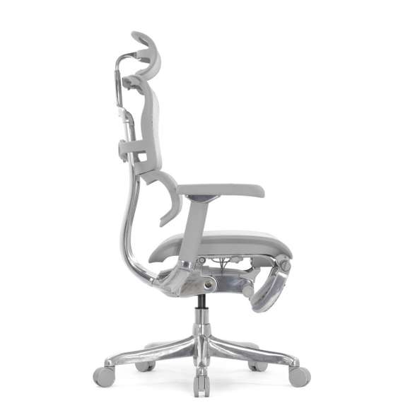 Кресло FALTO Ergohuman Elite 2 с подножкой ( серый каркас /сетка светлаяT-168-B2 Natural)