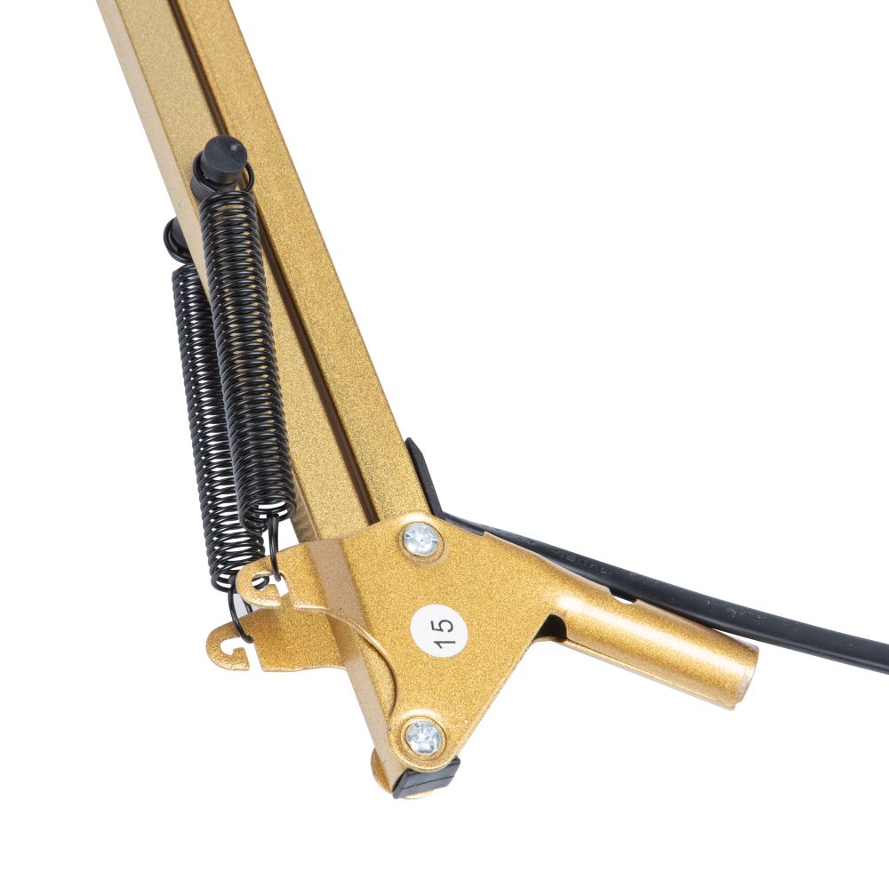 TLI-221 GOLD E27 Светильник настольный. Цоколь Е27. 60W. Механический выключатель. Золотой. ТМ Uniel