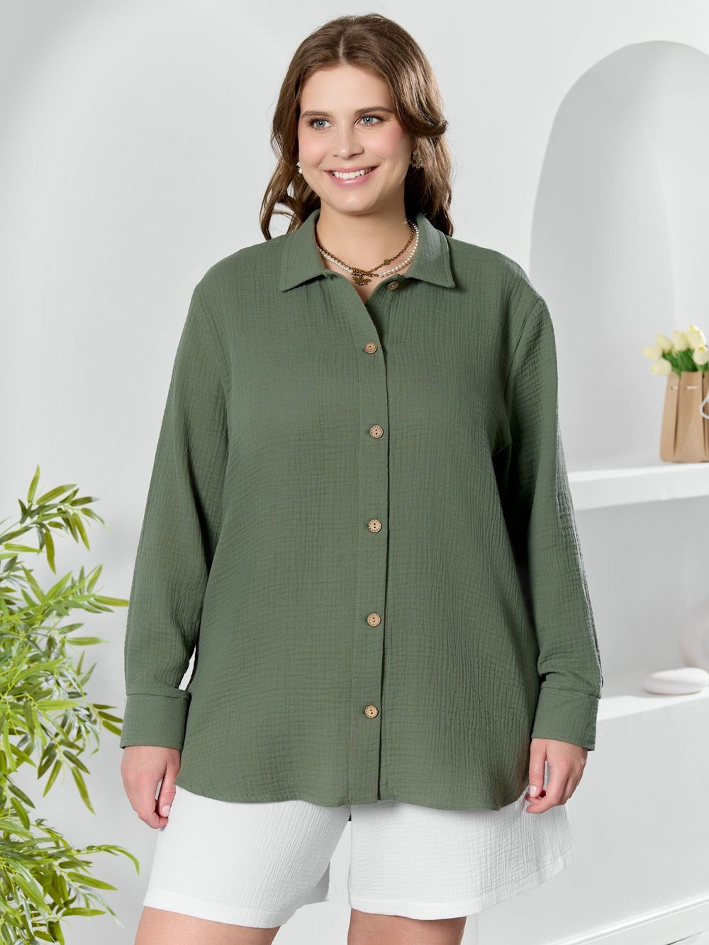 Рубашка Вуаль-6 Виотекс ХАКИ