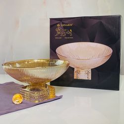 Lenardi 200-127 Фруктовница 27,5см на ножке в под.уп. (х4)Стекло