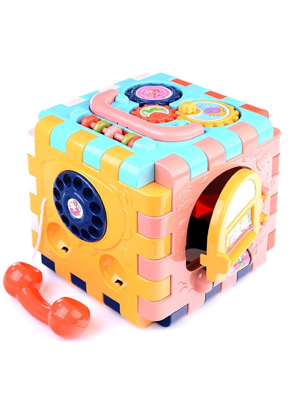 Куб развивающий (Умный час) свет, звук, в коробке.Размеры упаковки: 22x35x24см (BM1001)