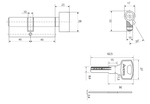 Цилиндровый механизм Avers GM-90-C-CR