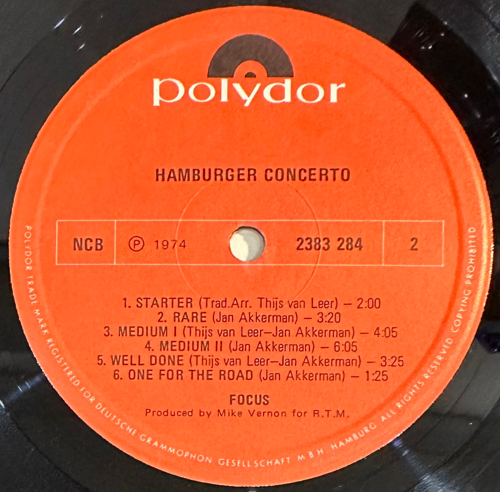 Focus - Hamburger Concerto (Скандинавия 1974г.)
