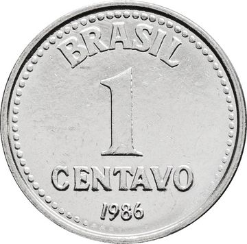 1 сентаво 1986 Бразилия