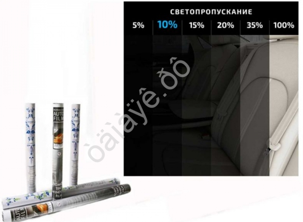 Пленка тонировка 50см*3м MTF 10% Charcoal в тубе 05419