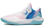Li Ning Sonic 9 Team Cotton Candy Textile, Synthetic Leather Cushioning Breathable Rebound Low top Basketball Shoes