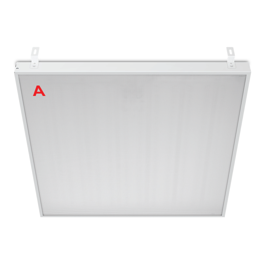 Светильник ГРИЛЬЯТО ДВО02-052 с БАП EM3 36Вт 4000К IP40 Микропризма 4400лм 588х588х40мм WOLTA PRO