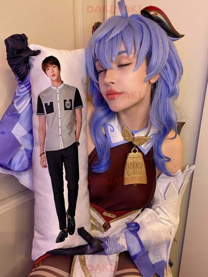 Мини дакимакура Джин из БТС | BTS арт. M0334, 60х20 см