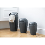 Корзина для мусора с крышкой del organic, 12 л, молочная