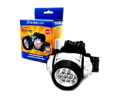 Светодиодный налобный фонарь Ultraflash LED5351 (3хR03) 7LED 16Lm