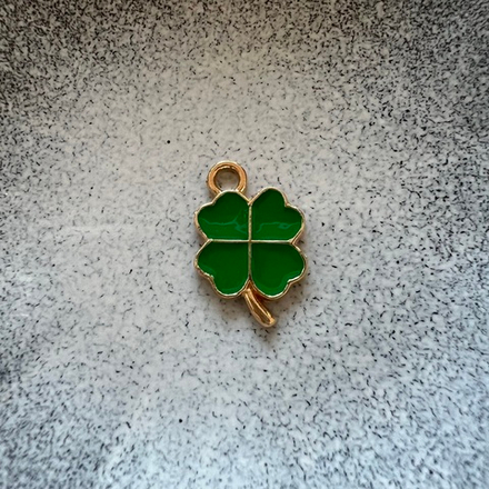 Подвеска четырёхлистный клевер. Фурнитура для изготовления украшений и аксессуаров.