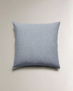 ZARA HOME НАВОЛОЧКА ИЗ ХЛОПКА В ПОЛОСКУ, СИНИЙ