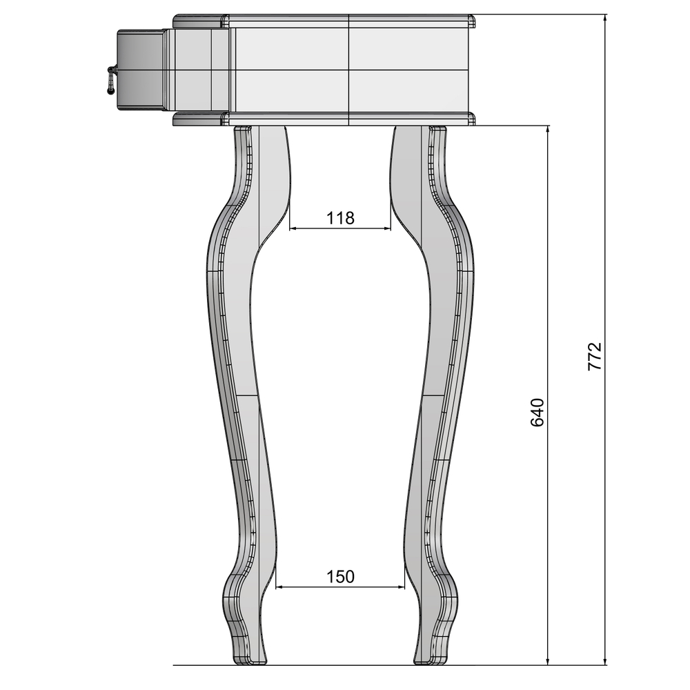Подставка Мебелик Берже 11 слоновая кость