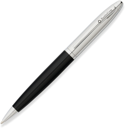 Шариковая ручка чёрная с хромом в подарочной коробке FranklinCovey Lexington FC0012-1