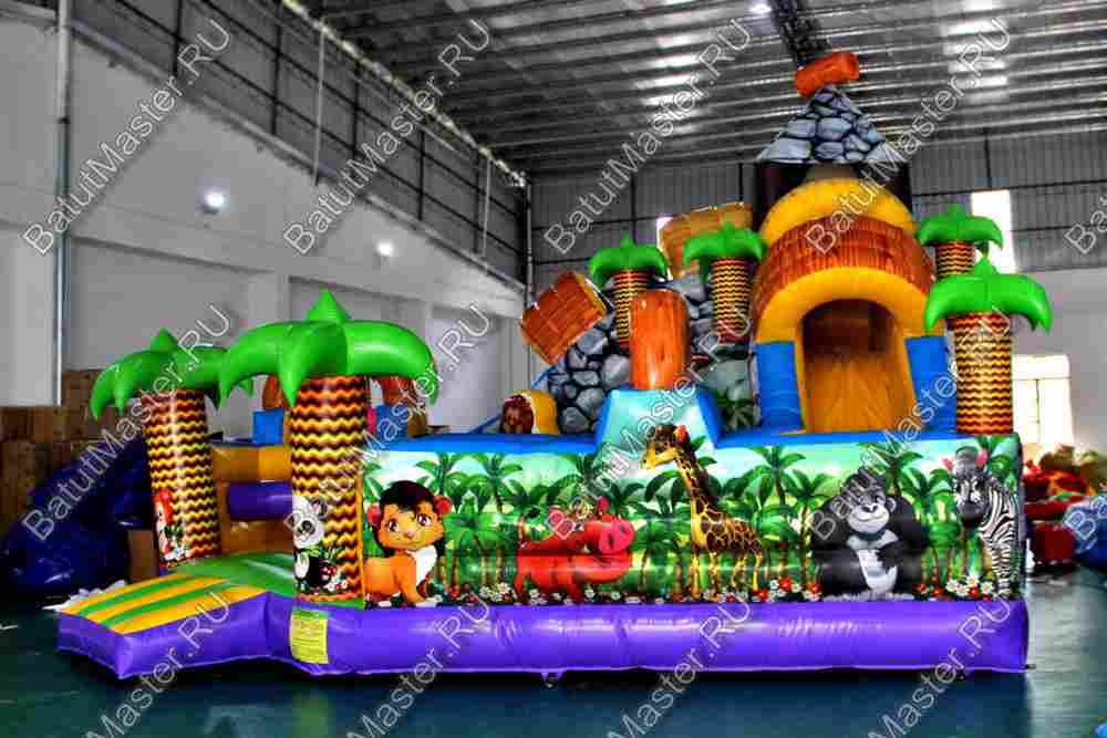 Надувной батут "В гостях у зебры"