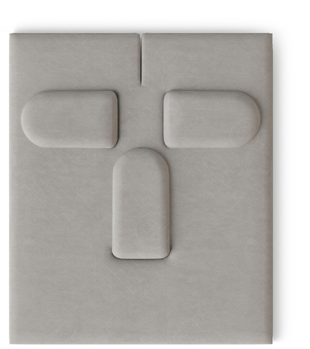 Вкладыш 09/наклонный/для гарнитура/3 язычка/прорезь для нитки