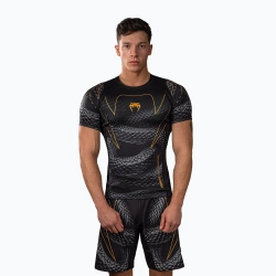Рашгард Venum Matupa Short Sleeve black/grey/gold