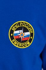 Рубашка-поло мужская МЧС длинный рукав (нового образца, василек)