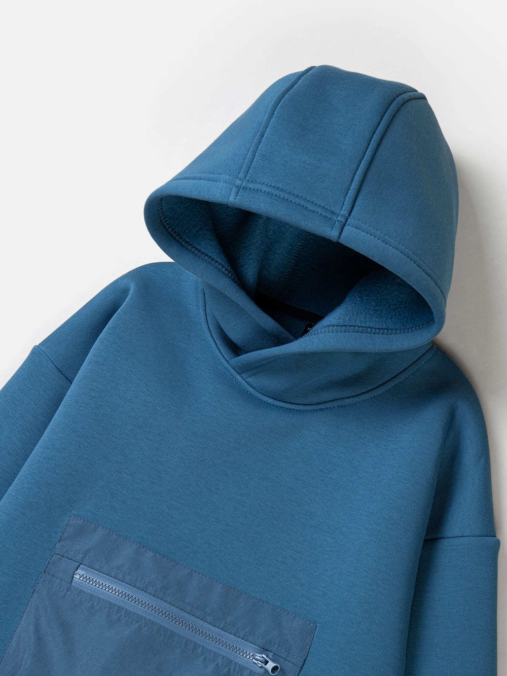 Костюм с худи "Деним" утепленный