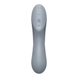 Вакуумно-клиторальный вибромассажер Satisfyer Curvy Trinity 3, серый