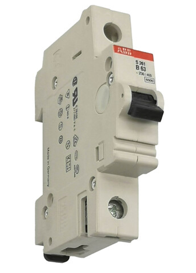 Автоматический выключатель ABB S261 B63, 63А 6кА 1п B GHS2610001R0635