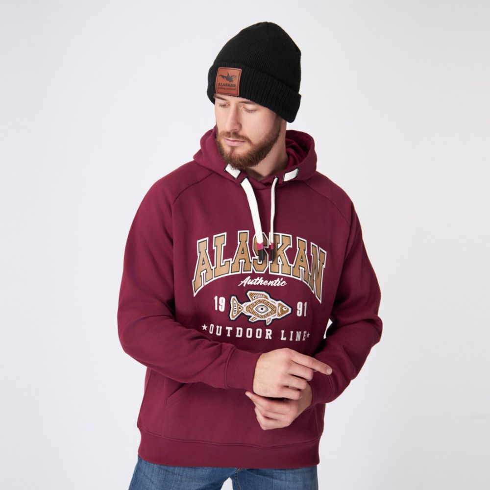 Толстовка Alaskan Promo Hoodie Claret XXXL