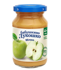 Пюре из яблок 190г "Бабушкино лукошко"