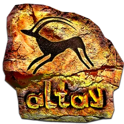 Магнит петроглиф золото "Косуля"