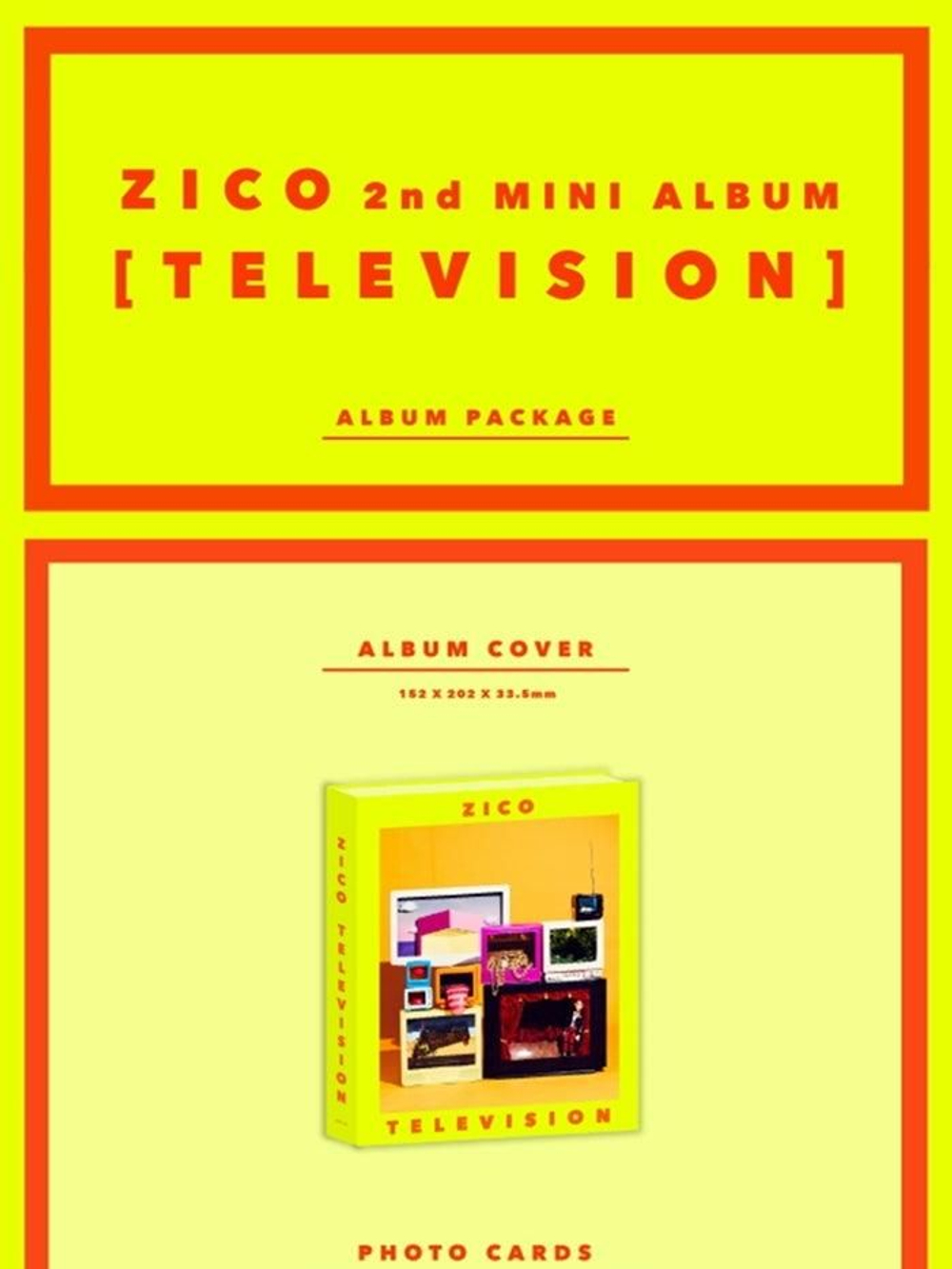 Альбом Block B Zico - Television 2nd Solo Mini Album