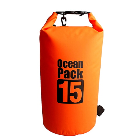 Водонепроницаемая сумка-мешок Ocean Pack 15 L, цвет оранжевый