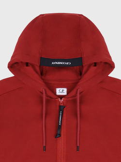 Худи на молнии C.P. Company Diagonal Raised Fleece Ketchup