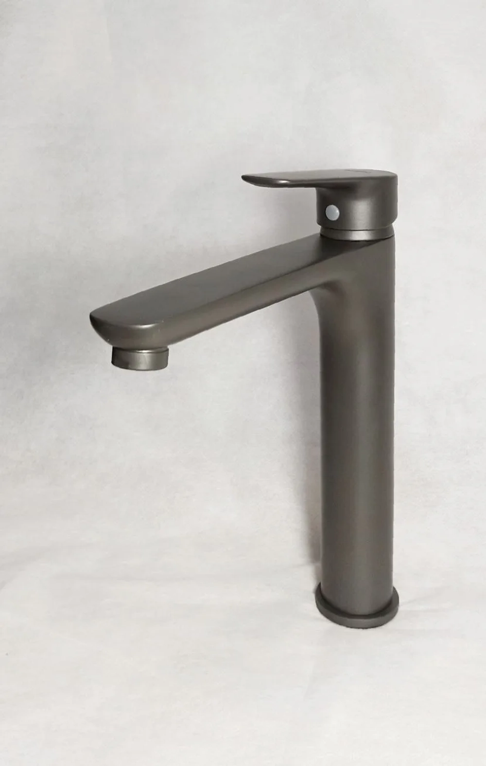 Смеситель Sanday умывальник,латунь,тёмно серый графит,картридж D35,гайка 34916-26