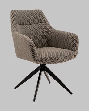 Стул обеденный, крутящийся Enid серо-зеленый ткань Sonic