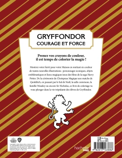 Hachette/ раскраска по номерам/ Harry Potter - Gryffondor - le livre de coloriage officiel