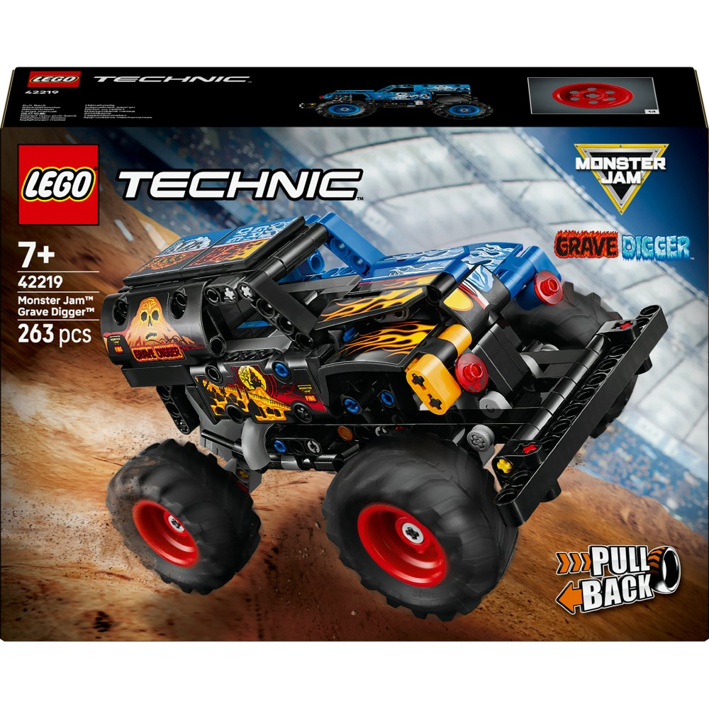 Конструктор LEGO Technic Monster Jam Grave Digger 42219 Огонь и лёд — фото 2