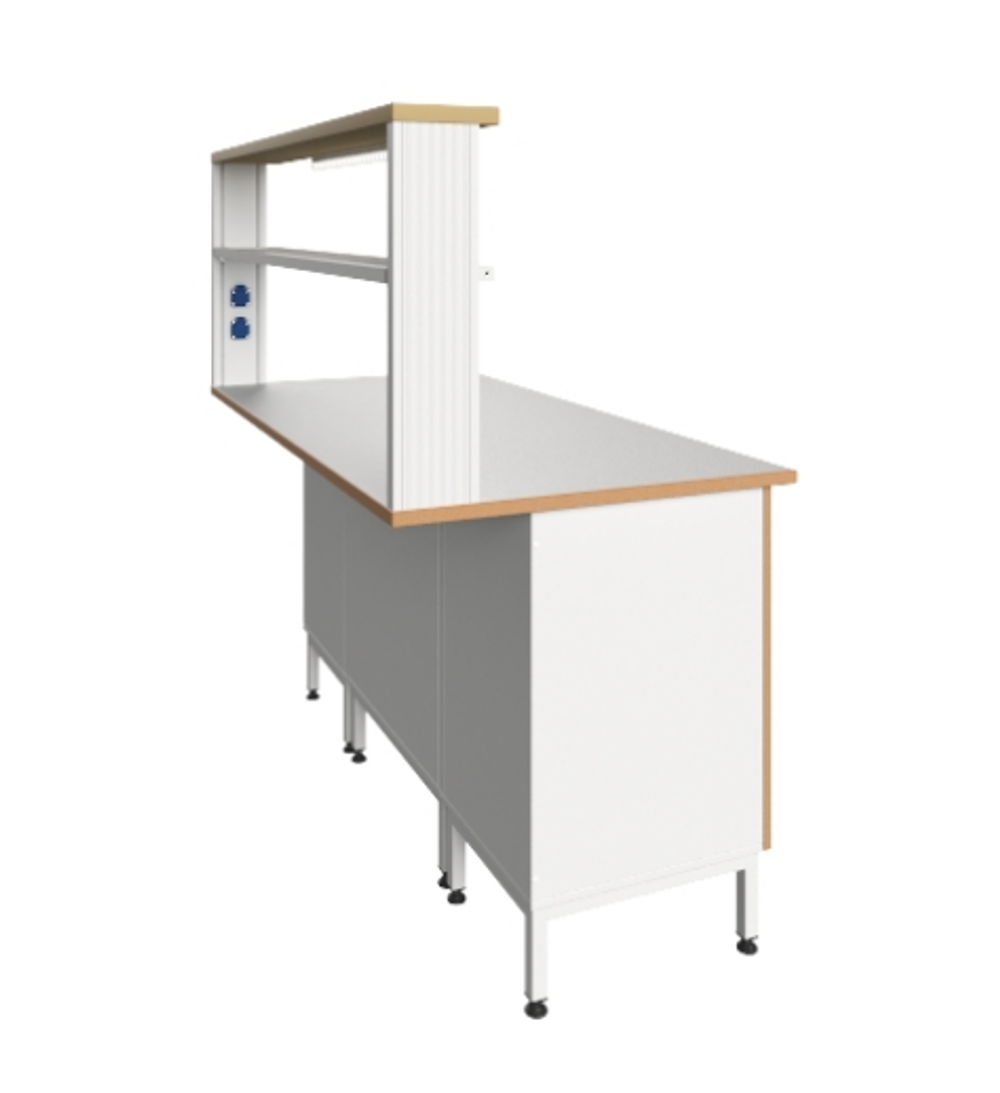 Стол пристенный физический ПФЛ с рабочей поверхностью из ламината