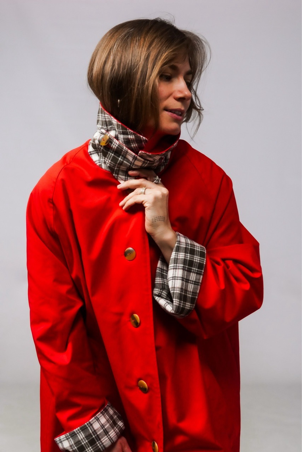 Плащ "Зое" Красный