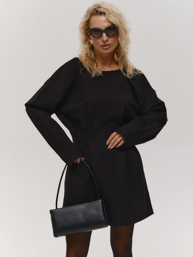 Платье мини Адель, черное