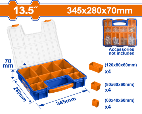 Органайзер 345х280х70 мм (6) WADFOW WTB1311