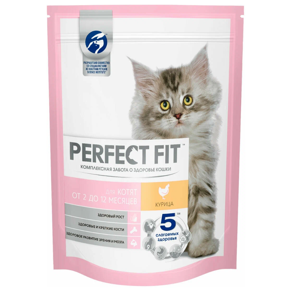 Сухой корм Perfect Fit для котят Курица 190 гр