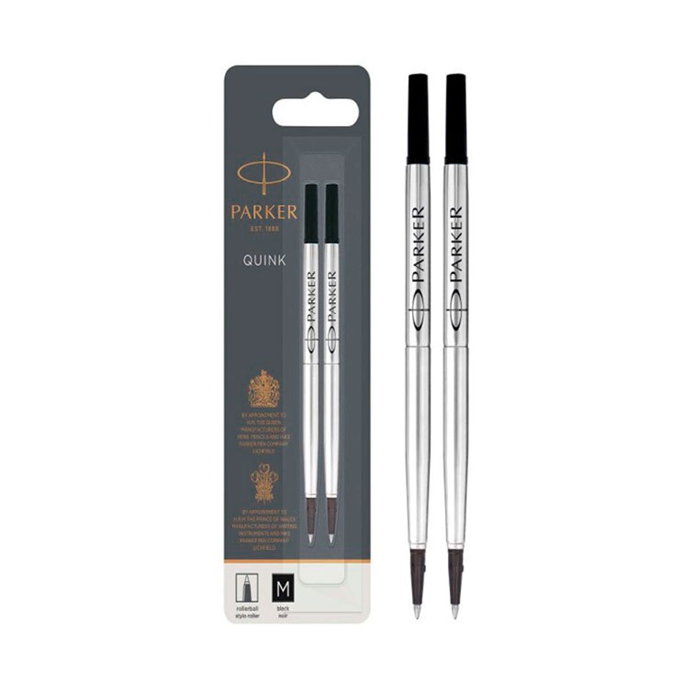 2 стержня для ручки-роллера Parker М черные (1950325)